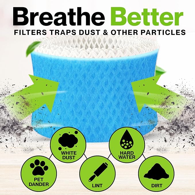 Durabasics 4 Pack of Premium Humidifier Filters Compatible with Honeywell Humidifier Filters HAC-504, HAC-504AW & Honeywell Filter A | Replacement for HCM 350 Filters & Cool Mist Humidifiers - Image 2