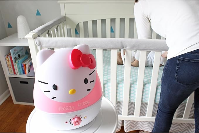 Crane Adorables Ultrasonic Humidifiers for Bedroom and Baby Nursery, 1 Gallon Cool Mist Air Humidifier for Large Room or Kid's Room, Humidifier Filters Optional, Hello Kitty - Image 4