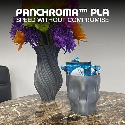 Panchroma PLA Dark Grey 3D Printer Filament, 1.75mm, 1kg Spool, Easy to Print, High Speed Printing, Tangle Free, AMS Compatible, Perfect for Toys, Decor, Miniatures, Models & Cosplay - Image 2
