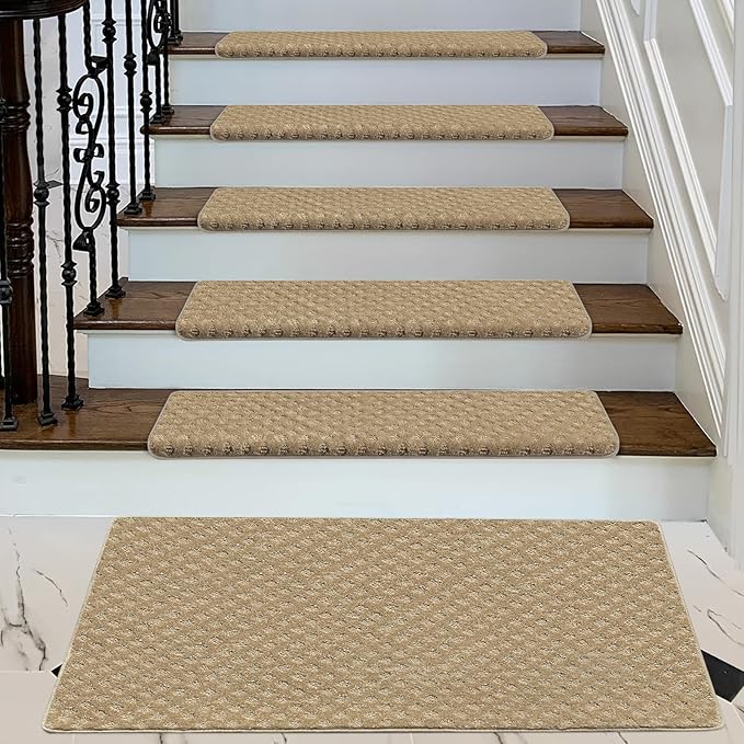 PURE ERA Carpet Stair Tread Landing Mat Tape Free Self Adhesive Non Slip Skid Resistant Indoor Doormat Area Rug Floor Mat for Kitchen Bathroom Workstations Washable 2' X 3' - Image 2