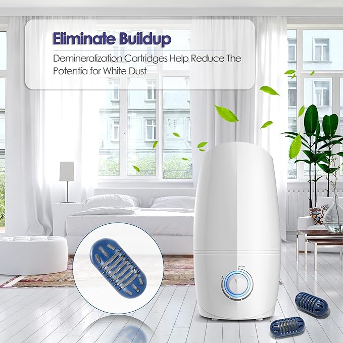 20-Pack Demineralization Cartridge for Humidifiers Compatible with Homedics Humidifier Water Filter for Homedics Ultrasonic Humidifier and Filters Mineral Deposits and Purifies Water in Air Humidifier - Image 3