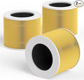 Leemone Core Mini Pet Replacement Filter for LEVOIT Core Mini Air Purifiers, High-Efficiency Activated Carbon, Replace Part Core Mini-RF, 3 Pack,yellow by Leemone
