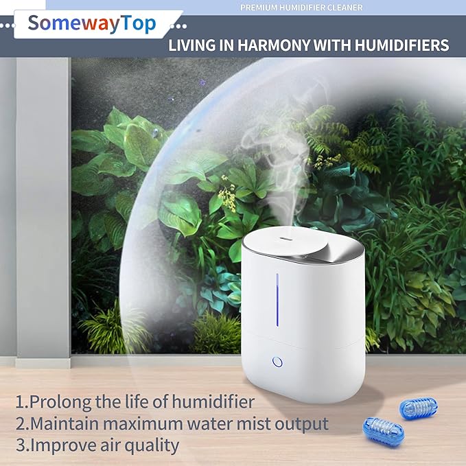 [2025 VER] 20X Humidifier Cleaner, Demineralization Cartridge for Humidifier Compatible with Protec Demineralization Cleaning Ball, Homedics Filter Replacement & Humid Clean Cartridge - Image 5