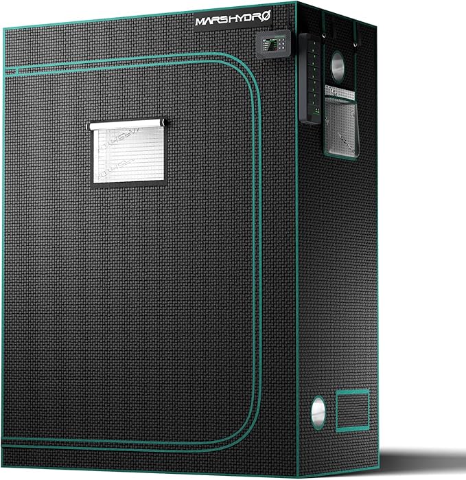 MARS HYDRO 5x2.6 Advanced Grow Tent, 60"x32"x80" High Reflective Mylar 1680D for Hydroponics Indoor Plant Growing, with Observation Window,Floor Tray and Smooth Zipper for TSL2000/SP3000 by MARSHYDRO