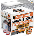 BEEST FULLSTOP Garage Door Insulation Kit w/ Seals & Window Films - 8x7 & 8x8 ft Single Garage Door Insulation Panels - Easy-to-Install 8 Pre-Cut 24x48 Foam-Core Panels w/ Tape, Cutter & Squeegee by BEEST