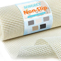 Songrey Non-Adhesive Drawer and Shelf Liner, Non Slip Cabinet Liners, Protect Kitchen Cupboard, Bathroom Drawers, Breathable, Thick Strong Grip mat (23.6IN x 20FT, Cream) by Unknown