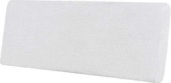 Easy-Going Stretch Cushion CoverSofa Cushion Furniture Protector Sofa Seat Sofa slipcover Sofa Cover Soft Flexibility with Elastic Bottom(Sofa Cushion,Snow White,Large) by Easy-Going