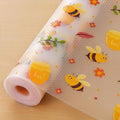 Cooyes Shelf Liner – Non-Slip Cabinet & Drawer Liner for Kitchen – Non-Adhesive Waterproof Shelf Paper with Modern Pattern – Durable EVA Cabinet Mat – Easy to Cut (Amber,17.5" W x 197" L) by Cooyes