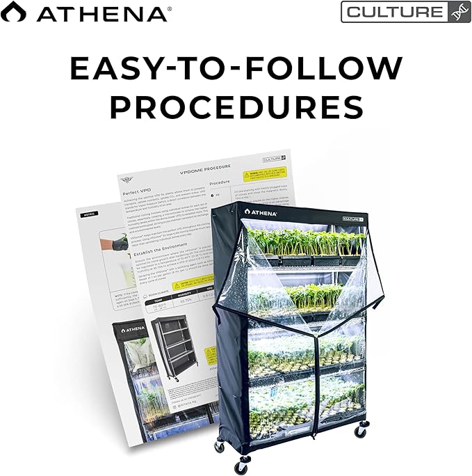 Athena Culture VPDome Indoor Greenhouse for Seed Starting, Plant Propagation & Cloning | Durable Fabric Humidity Dome for 48x72x18 Wire Rack (Rack Not Included) - Image 6