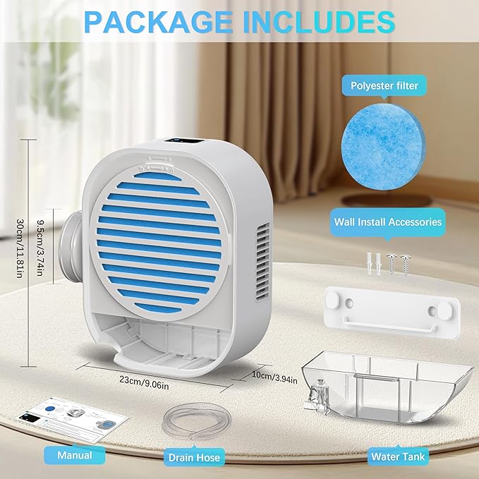 4-in-1 Indoor Dryer Vent with Dehumidifier for Protect Furniture, Dryer Vent Kit for Electric Dryers, Stainless Steel Screen Filter, Lint Trap,Polyester Filter and Visual Water Tank - Image 8