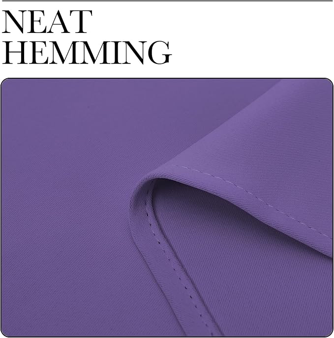 NICETOWN Blackout Curtains for Living Curtains, Lilac Purple, Set of 2, 52 by 63 Inch, Window Treatment Blackout Curtain Panels, Home Decor Thermal Insulated Solid Drapes for Bedroom - Image 6