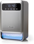 Frizzlife Air Dehumidifier, 135oz Water Tank W/Purifying Function, Quiet Small Dehumidifiers With Sleep Mode For Home, Bedroom, Bathroom, Basement W/Auto Shut Off, 7 Colors LED Light, Gray by FRIZZLIFE