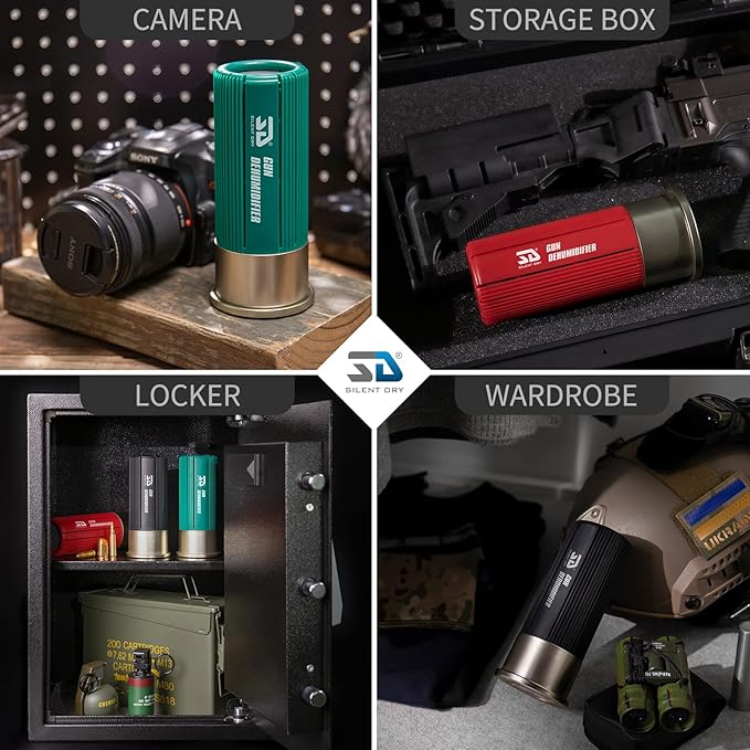 Gun Safe Dehumidifier with Protective Indicator Frame, Wireless, Reusable, Portable Dryer, Safe mini mold remover for Gun/Camera/Instrument, Pioneer and Shotgun J. - Image 3