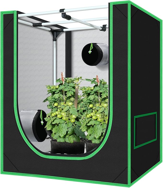 Small Grow Tent for Plants Indoor 18"x30"x36" Mylar Hydroponic Grow Tents Indoor Grow Room for Plant Fruit Flower Veg with Removable Waterproof Floor Tray by GreenHut
