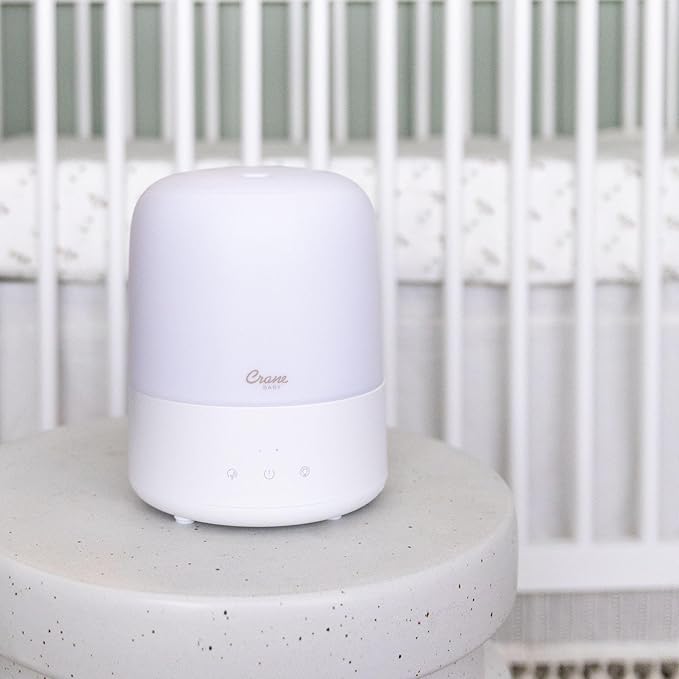 Crane Baby 3-In-1 Baby Humidifier Aroma Diffuser with Adjustable Nightlight, Auto-Shutoff, Humidifier for Baby Nursery, Baby Diffuser for Nursery - Image 7