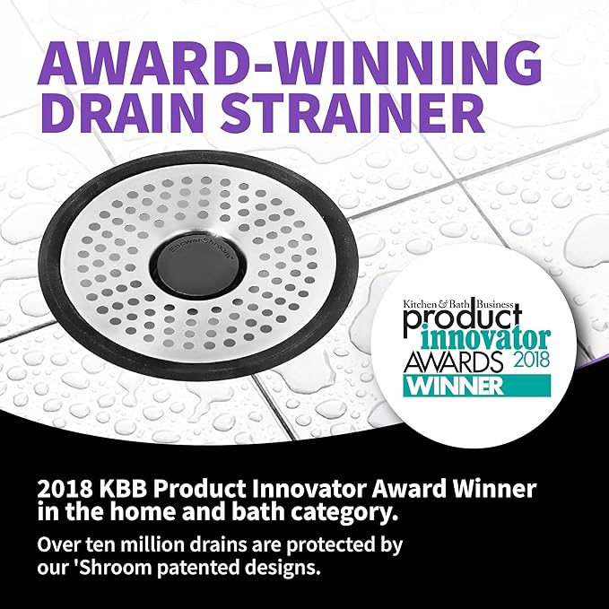 ShowerShroom SHSULT755 Ultra Revolutionary Shower Hair Catcher Drain Protector, No Size, Stainless - Image 5