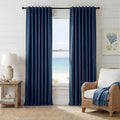 RYB HOME Navy Blue 100% Blackout Curtains for Bedroom 96 inches Long 52 inches Wide, Thermal Insulated &Privacy Assurd Curtains for Boy's Room/Sliding Glass Door/Living Room, 2 Panels by RYBHOME