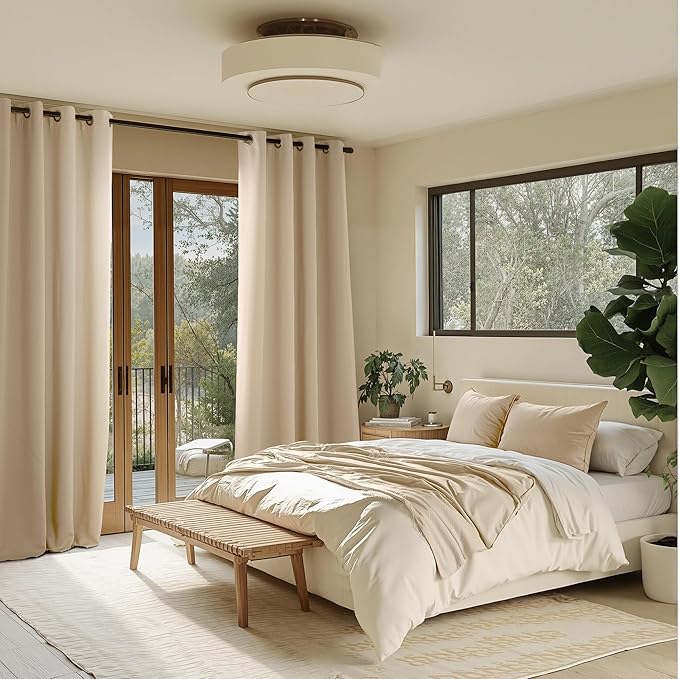 NICETOWN Biscotti Beige Light Blinds - Microfiber Grommet Thermal Insulated Shades for Kid's Room, Yard, Boys Room, Girls Room, Nursery - Lightweight, 1 Pair, W52 x L95 - Image 8