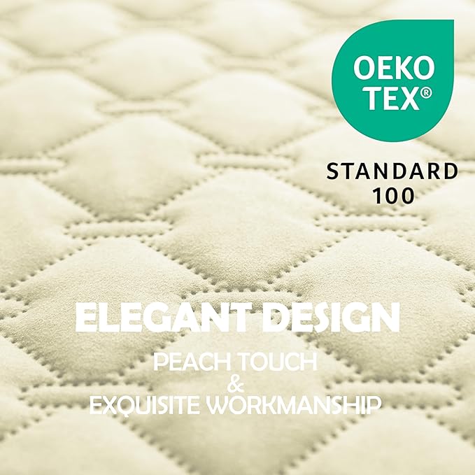 gogobunny 100% Double-Sided Waterproof Dog Bed Cover Pet Blanket Sofa Couch Furniture Protector for Puppy Large Dog Cat, Reversible (30x90 Inch (Pack of 1), Dark Cream/Light Cream) - Image 2