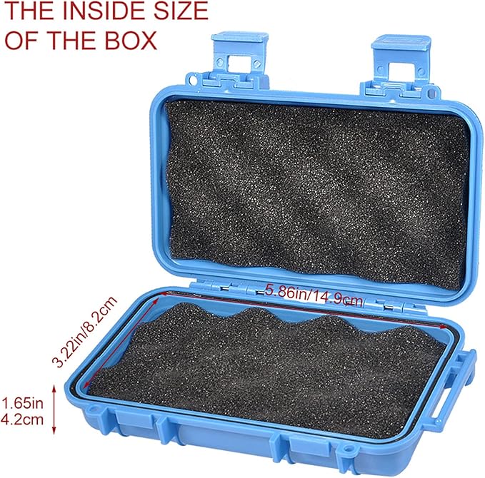 Ejoyous Waterproof Dry Storage Box, Waterproof Box Plastic Survival Container Shockproof Dry Storage Case with 2 U Shape Buckle for Fishing Camping Hiking - Image 6