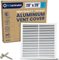 20x20 Inch (Duct Opening) Air Return Vent Cover Decorative – Premium Aluminum AC Vent Cover for Ceiling & Wall, Rustproof Grille, Ideal for Home HVAC Grille, Durable & Easy to Install by ACLAMINAIRE by LAMINAIRE