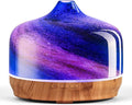 Porseme 500ml Glass Essential Oil Diffuser Aromatherapy Ultrasonic Cool Mist Humidifier 15-21 Running Hours Waterless Auto-Off Air Diffusers for Sleeping Yoga Office Working Spa and Rest (Galaxy) by Porseme