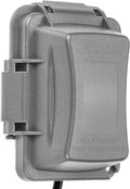 Bates- Weatherproof Electrical Outlet Cover, 1-Gang, Gray Outdoor Outlet Cover Weatherproof Outlet Cover Box, Outdoor Plug Cover by BatesChoice