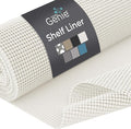 HOME GENIE Shelf Drawer and Cabinet Liner, Durable with Strong Grip, 17.5 in x 20 FT, Non Adhesive Liners Protect Kitchen Cabinets and Cupboard, Pantry, Bathroom Drawers and Shelves, Desks, White by HomeGenie