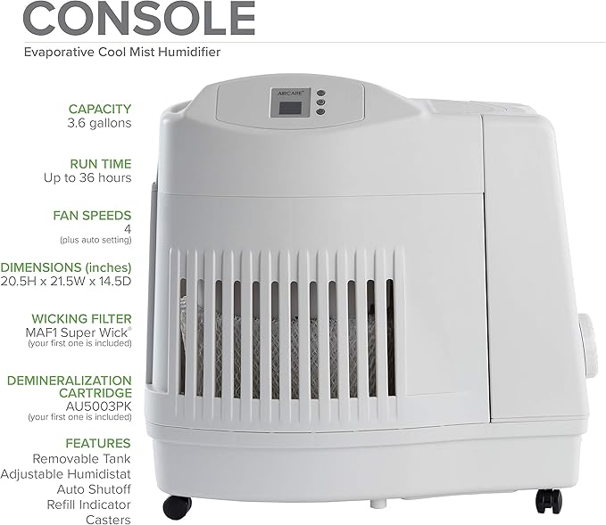 AIRCARE MA Whole-House Console-Style Evaporative Humidifier (Console) - Image 2