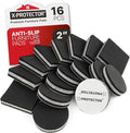 Non Slip Furniture Pads X-PROTECTOR - 16 pcs 2" - Premium Furniture Grippers! Rubber Feet Hardwood Floor Protectors for Furniture Legs - Couch Stoppers - Keep Your Furniture in Place Forever! by X-Protector