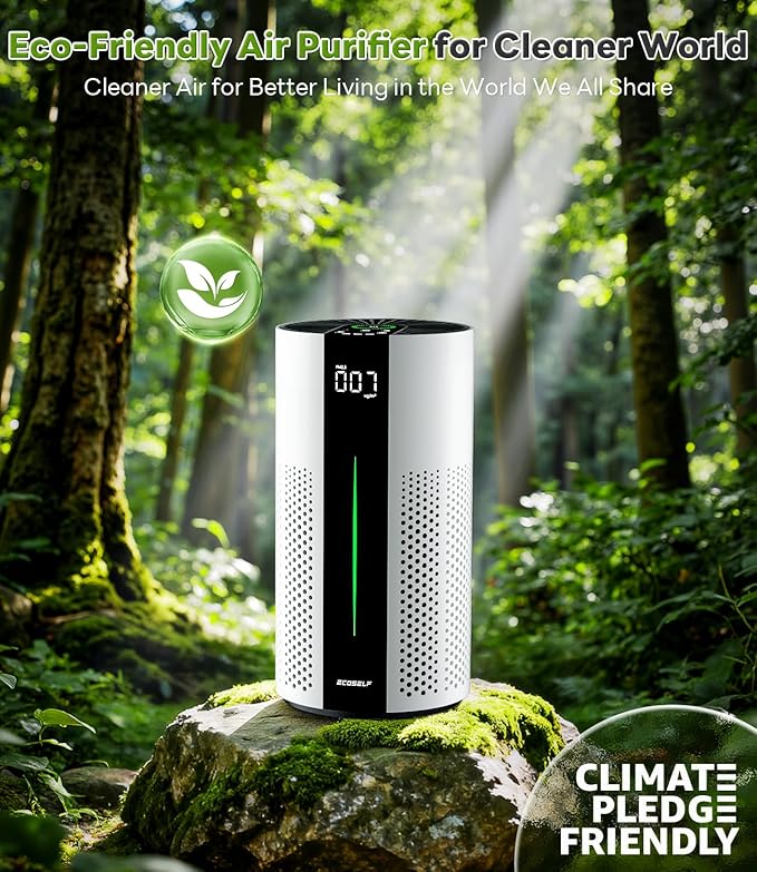 Air Purifiers for Home Large Room up to 1800 Ft², Air Purifiers for Bedroom 360° Air Intake with Smart Auto Mode, HEPA Air Purifier, Air Cleaner for Smoke PoIIen Pet Dander, HAP609 - Image 9