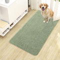OLANLY Dog Door Mat for Muddy Paws 40x24, Absorbs Moisture and Dirt, Absorbent Non-Slip Washable Doormat, Quick Dry Chenille Mud Mat for Dogs, Entry Indoor Entryway Carpet for Inside Floor, Sage Green by OLANLY