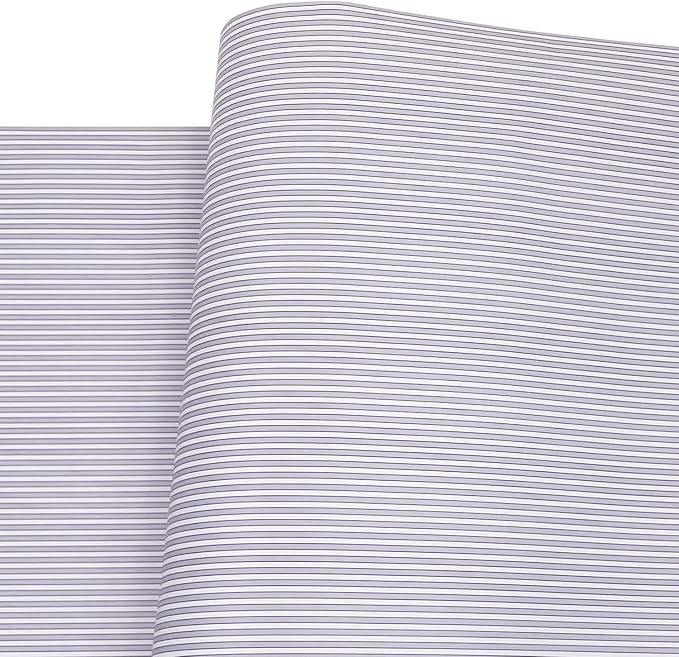 Yifely Blue White Stripes Shelf Liner Drawer Units Decor Sticker Self-Adhesive Furnitures Decor Paper 17.7 Inch by 9.8 Feet - Image 10
