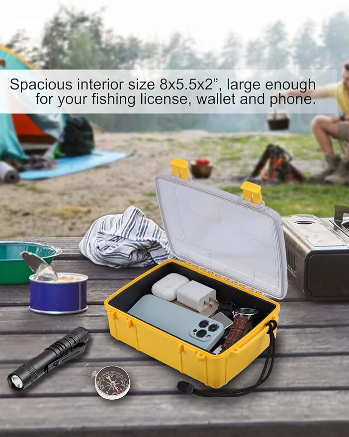 Hlotmeky Waterproof Dry Box Waterproof Container, Water Proof Box Water Tight Storage Container for Boat Kayak Large Dry Case - Image 6
