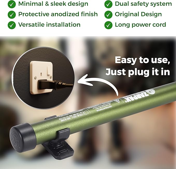 2 Pack Gun Safe Dehumidifier Rod | Dehumidifier Rod For Enclosed Spaces, Gun Safe & Vault, Cabinets | Protect Valuables & Stop Humidity, & Moisture | Foldable, 4 Mounting Brackets | 24''/61cm - Image 5