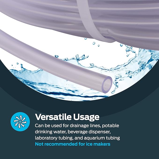 Eastman 0.17 Inch ID (1/4 Inch OD) PVC Clear Vinyl Tubing, 150 Foot Length, 98616 - Image 3