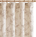 jinchan Floral Curtains Lined Linen Blend Curtain for Living Room 63 Inch Length Taupe Farmhouse Flower Patterned Curtain French Country Curtains Drapes Back Tab Rod Pocket 2 Panels by JINCHAN