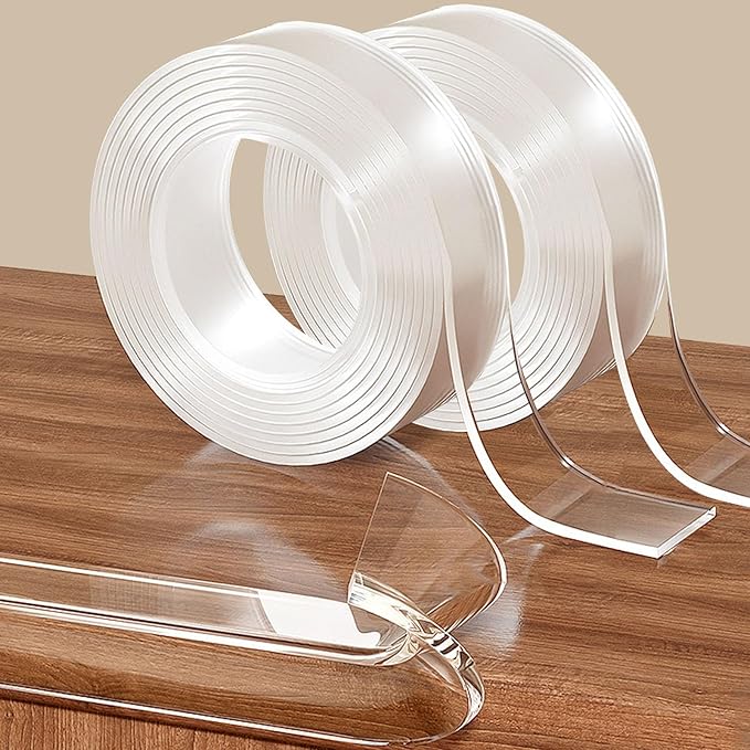 2 Rolls Clear Soft Corner Protectors for Furniture Strip,Sharp Edge & Table Bumper,Window Edge,Wall Protector, Soft Corner Guards Safe for Proof,Table Corner Protectors in Family,1.18 in x 13.12 FT by Unknown