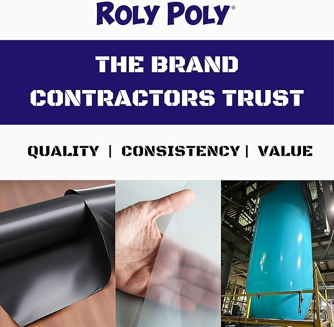 Plastic Sheeting Roll 6 MIL (10'x100') Black Polyethylene Heavy Duty Poly Film for Painting, Drop Cloth, Tarp, Mulch, Weed Barrier, Concrete, Vapor, Construction, Cover - Image 9