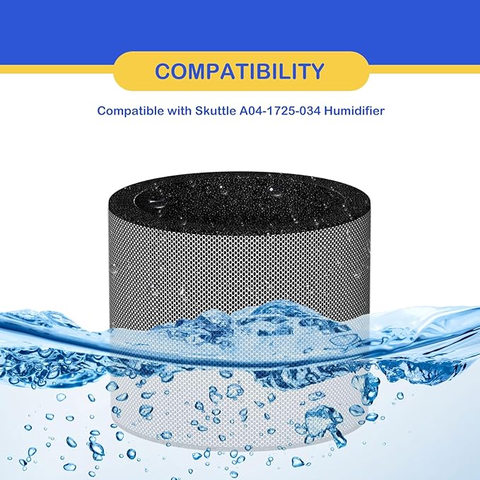 A04-1725-034 Humidifier Evaporator Pad Filter Replacement Compatible with Skuttle A04-1725-034 Humidifier, A04-1725-034 Water Panel, No Clips 3 Pack - Image 5