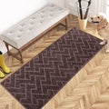 PURRUGS Dirt Trapping Door Mat 24" x 59", Non-Slip Machine Washable Entry Rug, Dog Doormat, Indoor Front Door Mat, Super Absorbent Entryway Rug for Muddy Shoes & Paws, Brown by PURRUGS
