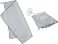 True Microfiber Towels, Wine Glass Polishing Cloths, Streak Free Microfiber Cloth and Lint Free Towels, Grey, Set of 3 by True