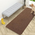 OLANLY Dog Door Mat for Muddy Paws 59x24, Absorbs Moisture and Dirt, Absorbent Non-Slip Washable Doormat, Quick Dry Chenille Mud Mat for Dogs, Entry Indoor Entryway Carpet for Inside Floor, Mocha by OLANLY