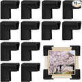 12 Pcs Foam Corner Protectors for Shipping, L-Shaped Edge Guards for TV Moving Box, Picture Frames, Mirrors, and Furniture, Must-Have Moving Supplies (Silk Black) by Pwbarwq