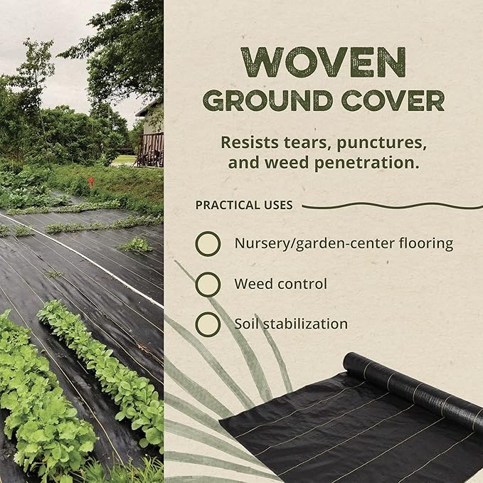 Dewitt 24-Pack Sunbelt Weed Barrier Fabric 3.2 oz, 4 x 300 Feet – Heavy-Duty Ground Cover Mat for Greenhouse Floors, Garden Rows, Raised Beds, Yard Gardening, and Outdoor Landscape Protection - Image 3