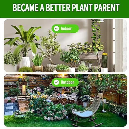Plant Moisture Meter Soil Moisture Sensor Meter Water Monitor Hygrometer Plant Water Meter [Green + White] Soil Moisture Meter for Gardening, Farming, Plants - Image 5