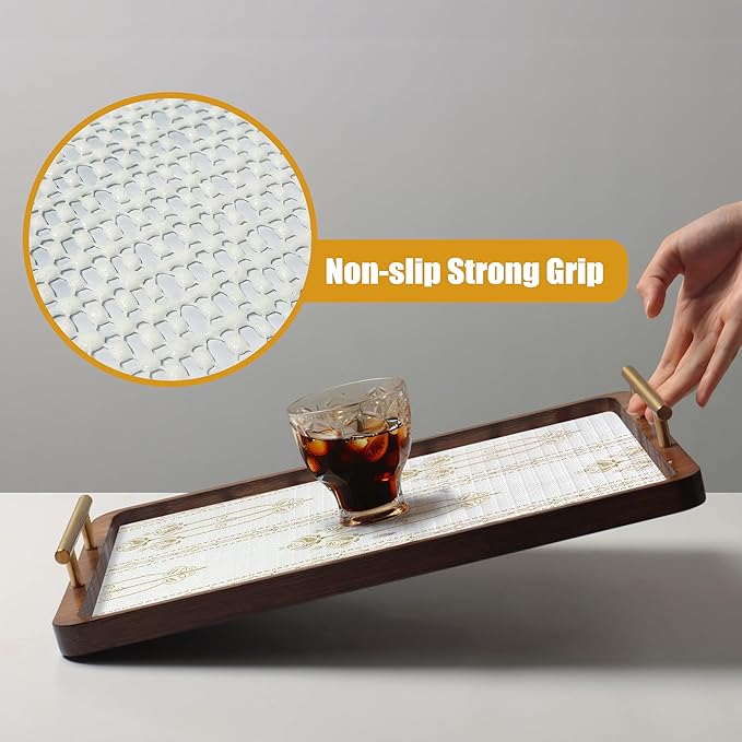 Drawer and Shelf Liner for Kitchen Cabinets Non-Adhesive Drawer Liners Floral Shelf Liners for Kitchen Non-Slip Cabinet Liner Strong Grip Waterproof Liners Easy to Clean 12IN × 16.4FT - Image 5