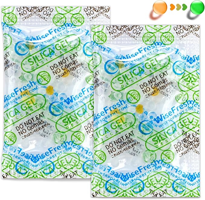 Silica Gel Packs, 1 Gram Dessicant Packets, Color Indicating Silica Packets, Aihua Paper Moisture Absorbers for Food Storage, Food Grade Dehumidifiers (14000 Pack) - Image 2