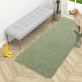 OLANLY Dog Door Mat for Muddy Paws 54x24, Absorbs Moisture and Dirt, Absorbent Non-Slip Washable Doormat, Quick Dry Chenille Mud Mat for Dogs, Entry Indoor Entryway Carpet for Inside Floor, Sage Green by OLANLY