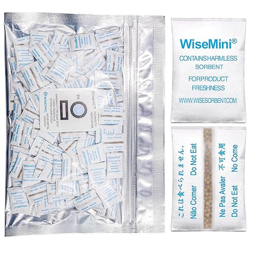 10 Gram 900 Pack Molecular Sieve Packets, Dessicant Packets, Dessicant Packs, Moisture Absorbers for Food Storage, Food Grade Desiccant Dehumidifiers by Wisesorb